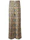 Etro Multicolor All Over Print Pants In Multicolor