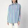 Etro Multi-coloured Striped Cotton Shirt Women In Multicolor
