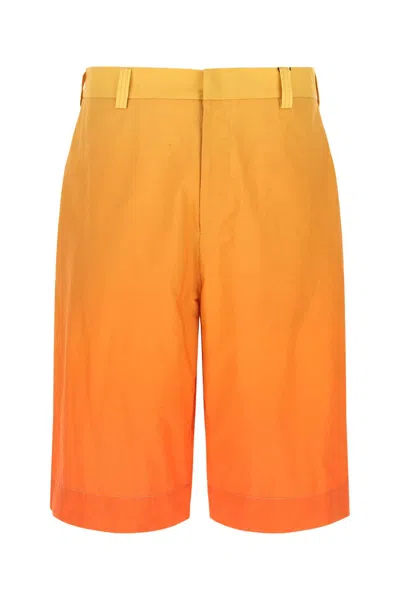 Etro Multicolor Cotton Bermuda Shorts In 0750