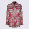 Etro Collared Neck Floral Pattern Long Sleeves In Multi