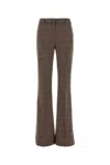 Etro Embroidered Stretch Jersey Pant In Gray