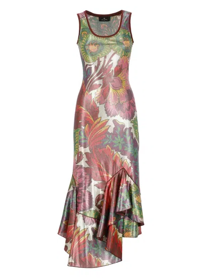 ETRO ETRO MULTICOLOR FLORAL FANTASY DRESS