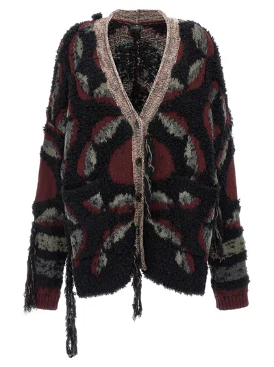 Etro Wool Blend Cardigan In Multicolour