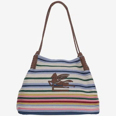 ETRO MULTICOLOR LIBRA STRIPED TOTE