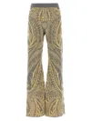 Etro Paisley Intarsia Flared Trousers In Multicolor
