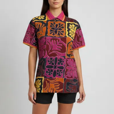 Pre-owned Etro Multicolor Paisley Print Cotton Pique Polo T-shirt S