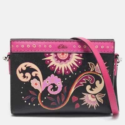 Pre-owned Etro Multicolor Printed Coated Canvas Frame Crossbody Bag