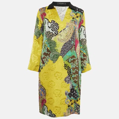 Pre-owned Etro Multicolor Printed Jacquard Short Dress S