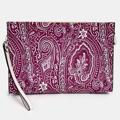 Pre-owned Etro Multicolor Pvc Paisley Clutch