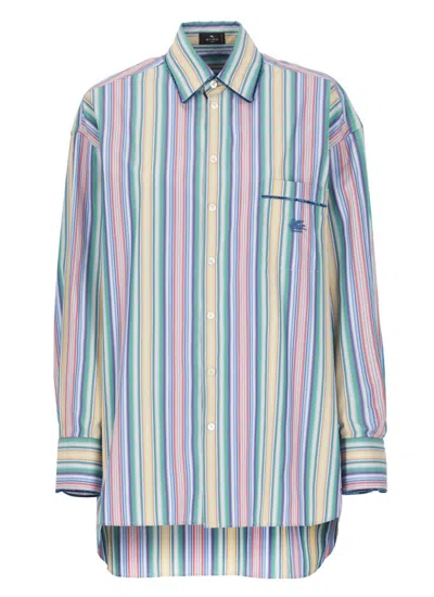 ETRO ETRO MULTICOLOR SHIRT IN COTTON