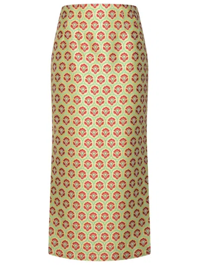 Etro Multicolor Silk Blend Skirt