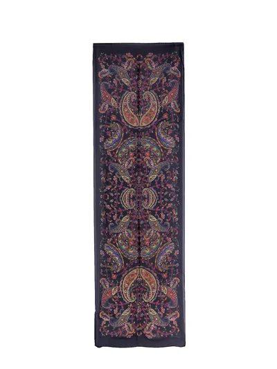 Etro Multicolor Silk Scarf
