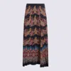 Etro Midi Skirt With Flowing Silhouette And Paisley In Multi
