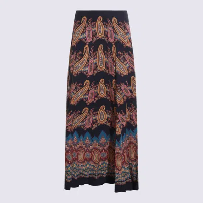 ETRO MULTICOLOR SILK SKIRT