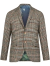 Etro Checked Single-breasted Blazer In Multicolor