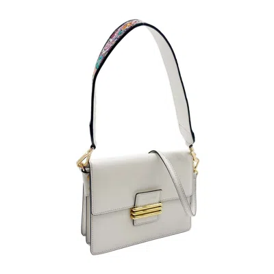 Pre-owned Etro Multi-color White Leather Shoulder Bag () In Multi-color, White