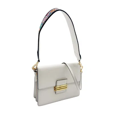 Pre-owned Etro Multi-color White Leather Shoulder Bag () In Multi-color, White