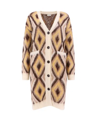 ETRO ETRO MULTICOLOR WOOL BLEND CARDIGAN