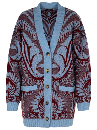 ETRO MULTICOLOR WOOL CARDIGAN