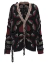 Etro Women Fringed Oversized Cardigan In Black