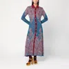 Etro Long Sleeve Maxi Length Paisley Pattern Dress In Multi