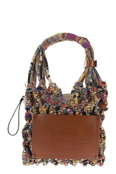 Etro Multicolored Jacquard Shoulder Bag For Women | Ss22 Collection