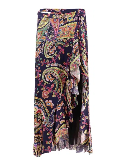 Etro Multicolored Viscose Skirt