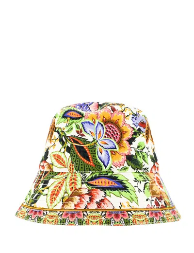 Etro Multicolour Printed Bucket Hat In Multicolor