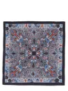 Etro Paisley-pattern Silk Scarf In Blue
