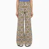 Etro High-rise Medallion-print Wide-leg Silk Pants