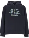 Etro Navy Blue Drawstring Hooded Sweatshirt