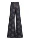 Etro Denim-jacquard High-rise Flared Jeans In Blue