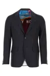 Etro Navy Blue Double Breasted Blazer
