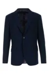 Etro Navy Blue Regular Blazer In Blue