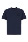 Etro T-shirt With Pegasus Embroidery In Blue