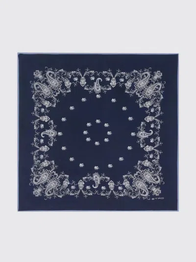 Etro Neck Scarf Men  In Blue