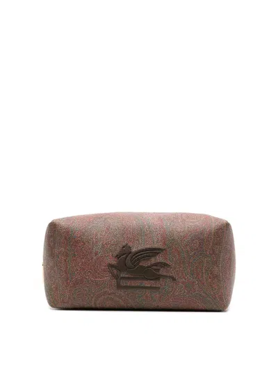 Etro Needaire Press Pegaso In Brown