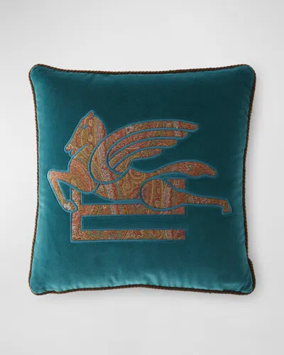 Etro New Somerset Embroidered Pillow, 18" Square