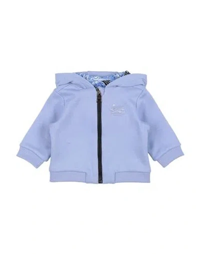 Etro Babies'  Newborn Boy Sweatshirt Light Blue Size 3 Cotton, Polyester