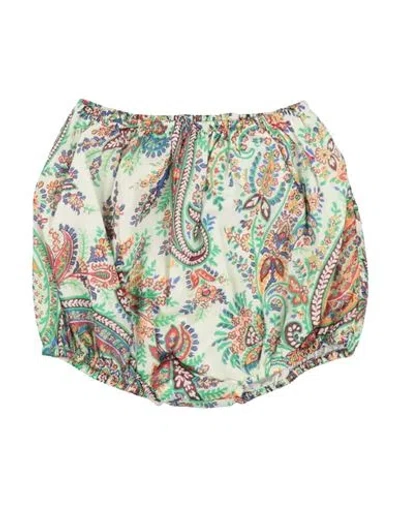 Etro Babies'  Newborn Girl Pants Cream Size 3 Cotton In Multi