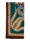 Etro Norma Multicolor Scarf With Paisley Motif And All-over Floral Print In Silk Woman In Green