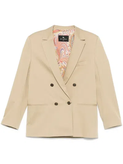 ETRO ETRO NOTCHED LAPELS BLAZER