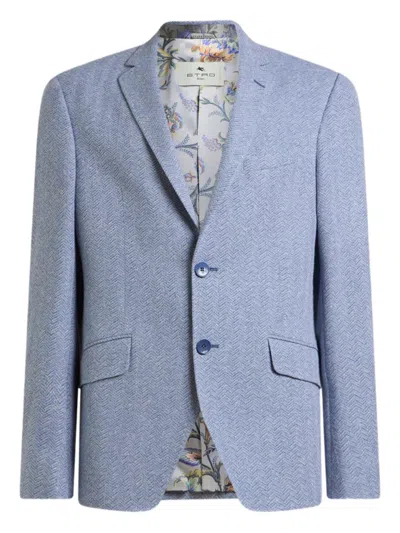 ETRO NOTCHED-LAPELS BLAZER