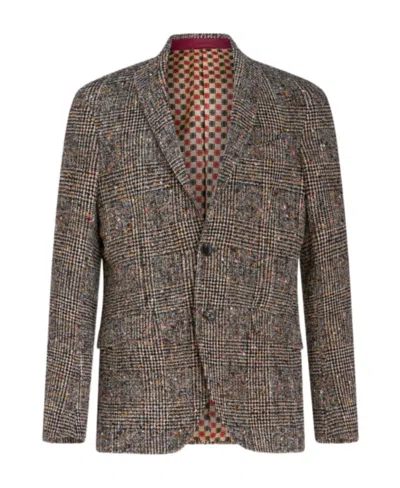 ETRO ETRO SINGLE-BREASTED CHECKED BLAZER