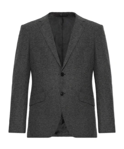 Etro Notched-lapels Blazer In Animal Print