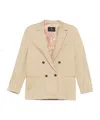 Etro Notched Lapels Blazer In Neutral
