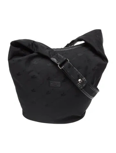 Pre-owned Etro Nylon Messenger Bag In Black