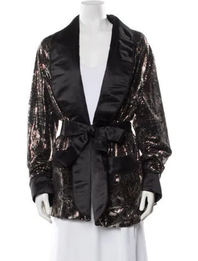Pre-owned Etro Nylon Patterned Evening Jacket In Multi