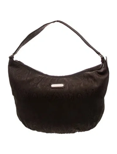 Pre-owned Etro Nylon Shoulder Bag In Brown