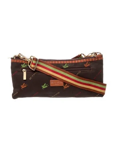 Pre-owned Etro Nylon Shoulder Bag In Multi